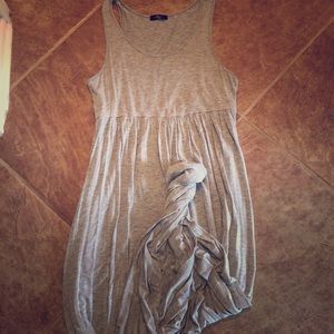 NWOT gray T-shirt maxi dress